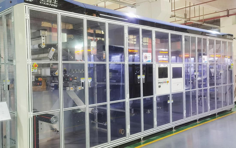 Laser die cutting and slitting machine380a